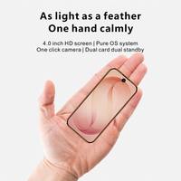 Versión Global S26 ultra Mini, Teléfono Celular Android con Face ID, Pantalla de 4'', Doble SIM, 3+64GB, 4G, Smartphone Portátil