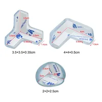 Produits de sécurité pour bébés Couverture en plastique adhésive Table ronde et carrée Bord transparent Protecteur d'angle en silicone