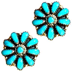 La señorita <span class=keywords><strong>Daisy</strong></span> flor turquesa Natural de plata esterlina, anillo de plata, anillo de la joyería - Product Image 2