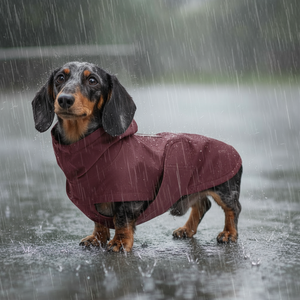 Vêtements de fête pour <span class=keywords><strong>chien</strong></span> : Poncho imperméable de luxe et simple pour Teckel, Bassotto et autres chiens – Accessoires et vêtements pour chiens - Product Image 1