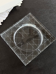 Cenicero de Cristal Cuadrado Clásico Transparente al por Mayor de Fábrica - Cenicero de Interior para Fumadores, Bandeja Decorativa para Cenizas - Product Image 3