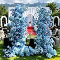 Arche de fleurs artificielles en soie, faite à la main, moderne, pour mariage, Saint-Valentin, Fête des Mères, Noël, Nouvel An, 8 pieds de haut