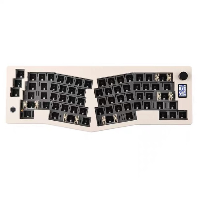 3 Mode Wireless Hot Swappable RGB Customizable Mechanical Keyboard DIY Kit ABM066 Gasket USB Interface Case Knob English
