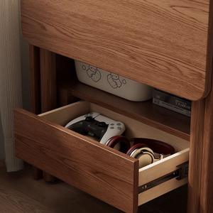 Étagère murale en bois massif pliable, étagère de rangement rectangulaire pour le salon, la chambre à coucher, l'organisation - Product Image 1