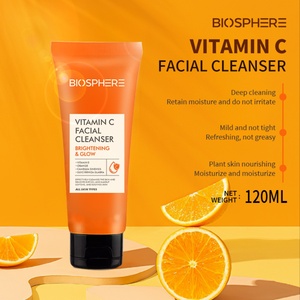 Nettoyant Visage Quotidien Doux Hydratant Anti-Acné Bio à la Vitamine C, Éclaircissant et Illuminateur, Marque Privée - Product Image 2