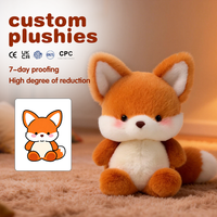 Fabricant de jouets en peluche personnalisés, jouet en peluche renard kawaii, jouets en peluche personnalisés