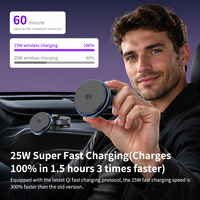 Support de chargeur sans fil K502 25W pour tableau de bord de voiture, bureau, chevet, support universel pour téléphone, charge rapide, OEM
