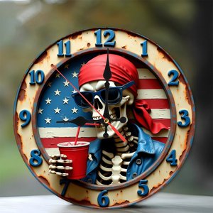 Round Wooden Wall <b>Clock</b> 25x25Cm Silent Non Ticking Home Bedroom Office Decor <b>Clock</b> - Product Image 1