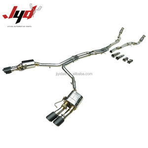 Système d'échappement au <span class=keywords><strong>prix</strong></span> d'usine JYD pour <span class=keywords><strong>Audi</strong></span> <span class=keywords><strong>S8</strong></span> D4 4.0T 2013-2017 avec embout en fibre de carbone et soupape électrique - Product Image 2