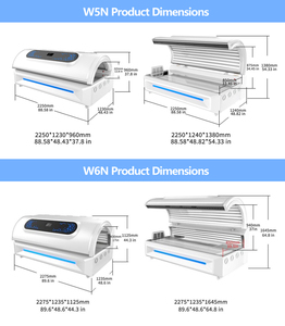 Máquina de Bronceado UV Horizontal Comercial Merican W5N, Nueva, con Luz Azul, Dispositivo de Solárium Interior - Product Image 5