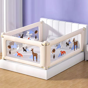 Rieles de cama para niños pequeños de montaje rápido de altura ajustable con seguridad de hierro de Material metálico para la temporada de otoño - Product Image 1