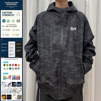 Veste à coque rigide pour homme avec logo personnalisé, imprimé camouflage numérique, imperméable, pour la randonnée en plein air, tactique, coupe-vent