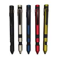 Multifunción 6 en 1 Soporte para teléfono Stylus Compass LED Light TOOL Pen con logotipo personalizado