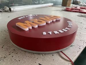 Barra Led retroiluminada redonda para caja de luz Pick up Here Sign Order Here Led Light Sign <span class=keywords><strong>Uber</strong></span> - Product Image 3