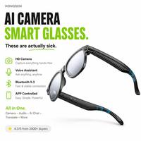Gafas Inteligentes con Cancelación de Ruido y Traducción en Tiempo Real con IA, Video 1080P, Resistentes al Agua IP65, Reconocimiento Automático de Voz, Gran Venta 2026