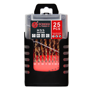 Bộ Mũi Khoan <span class=keywords><strong>Jobber</strong></span> 25 Chiếc Mũi Khoan Xoắn Coban Phần Trăm Cao HSS M35 DIN338 5% - Product Image 5