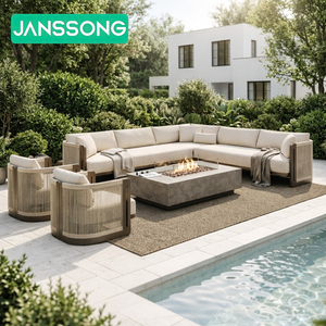 <span class=keywords><strong>Set</strong></span> Divano da Esterno in Alluminio e Corda <span class=keywords><strong>per</strong></span> Villa, <span class=keywords><strong>Balcone</strong></span>, Giardino, Hotel e Resort - Arredamento Moderno e di Lusso - Product Image 1