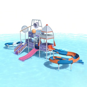 Tobogán Acuático <span class=keywords><strong>de</strong></span> Fibra <span class=keywords><strong>de</strong></span> Vidrio, Equipo para Parque Acuático <span class=keywords><strong>de</strong></span> Acero Inoxidable 304, Rocket Outdoor Park - Product Image 4