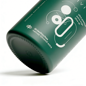 Botella de Vidrio Personalizada para Salsa y Vinagre de 250 ml, 375 ml, 500 ml, Botella de Vidrio para Aceite de Oliva con Calcomanía de Cerámica Verde y Blanca de 500 ml - Product Image 6