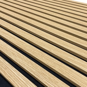Pannelli Acustici Moderni per Studio in Legno Grigio Pino Quercia Noce a <span class=keywords><strong>Doghe</strong></span> Ecologici Riduzione del Rumore del 90% Riciclati Flessibili <span class=keywords><strong>Mobili</strong></span> per Ufficio - Product Image 2