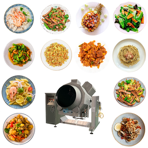 Wokrobot à gaz rotatif automatique antiadhésif de type tambour pour restaurant - Product Image 3