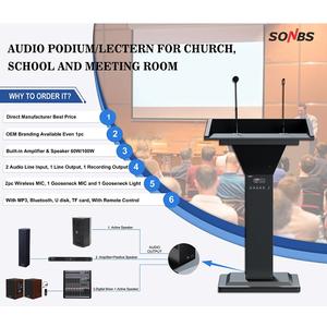 Diseños Modernos en Madera, Soporte OEM/ODM, Púlpito <span class=keywords><strong>para</strong></span> Iglesia, <span class=keywords><strong>Atril</strong></span> <span class=keywords><strong>para</strong></span> Conferencias, Podio <span class=keywords><strong>para</strong></span> Sala de Conferencias - Product Image 2