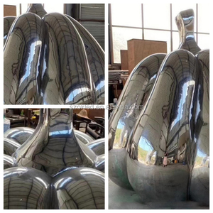 Halloween ngoài trời trang trí sắt bí ngô cây sợi thủy tinh cấu trúc nhựa điêu khắc độc ác phong cách halloween thủ công ngoài trời - Product Image 5