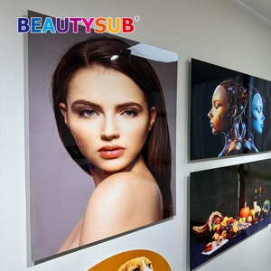 Impressions métalliques HD personnalisées BEAUTYSUB, feuilles d'<span class=keywords><strong>aluminium</strong></span> pour sublimation, panneau photo blanc brillant, impression métallique haute définition par sublimation - Product Image 1