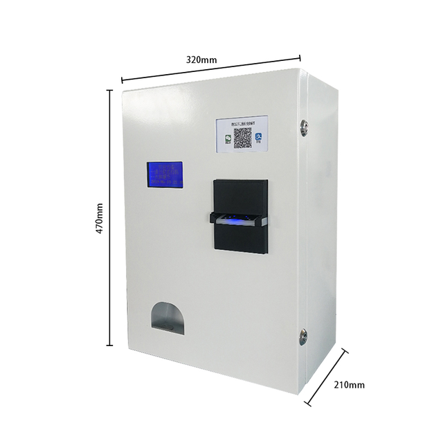 Mini Wall-Mounted Jinns Brand Coin Bill Vending Machine Metal Laundry Machine QR Code Token Payment System Coin Bill Changer 500