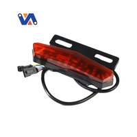 NUEVA IMAGEN Luz trasera de bicicleta Lámpara de advertencia de seguridad LED impermeable para OUXI V8 E bike Scooter