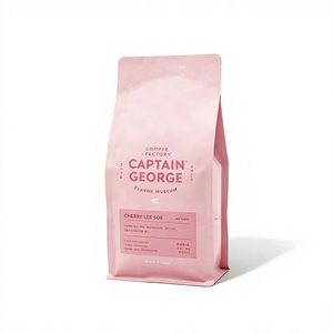 Sachet Doypack Rose Stratifié BOPP Thermoscellable Qualité Alimentaire Captain George Coffee - Product Image 1