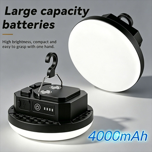 หลอดไฟพลาสติก SMD แบบพกพาอเนกประสงค์ 80W/100W DC ขั้ว E27 B10 ปรับความสว่างได้ CRI90 5000K แสงเดย์ไลท์ อายุการใช้งานยาวนาน 50000 ชั่วโมง พร้อมใช้งาน - Product Image 3