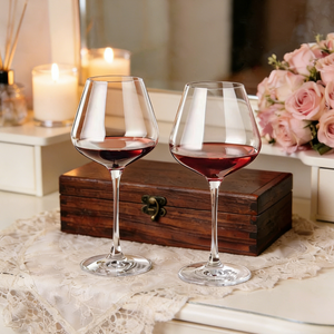 シュンストーン高級モダンワイングラスゴブレットブルゴーニュ赤ワイングラス結婚祝いカップル向けギフトセット - Product Image 6