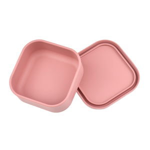 Boîte à bento carrée portable avec couvercle en silicone, récipients à collation pour nouveau-nés, chauffables, étanches, sans BPA, préservant la fraîcheur, 1-3L - Product Image 4