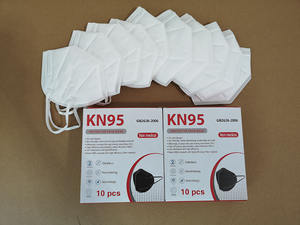 Masque respiratoire jetable KN95 avec attaches auriculaires, <span class=keywords><strong>anti</strong></span>-odeurs, protection <span class=keywords><strong>anti</strong></span>-poussière, <span class=keywords><strong>filtre</strong></span> 6 couches et pince-nez ajustable - Product Image 5