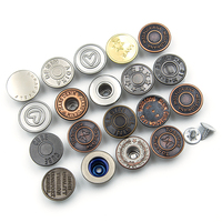 Nouveau style, haute qualité, classique, antique, vintage, accessoires et rivets de 17 mm, logo personnalisé, bouton en métal pour jeans en denim