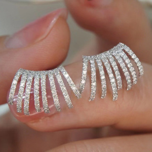 Hàn Quố<span class=keywords><strong>c</strong></span> Chất Lượng Thời Trang Kim <span class=keywords><strong>C</strong></span>ương Phụ Nữ Sang Trọng Stud Bông Tai Phong <span class=keywords><strong>C</strong></span>ách Nhiều Lớp Hàng Khối <span class=keywords><strong>C</strong></span> Hình Dạng - Product Image 6