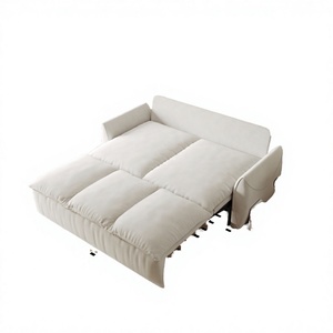Sofá Cama Convertible Plegable de 2 Plazas, Juego de Manta y Almohada 2 en 1, Multifuncional, Sofá Cama de Terciopelo, Moderno, para Dormitorio de Hotel - Product Image 2