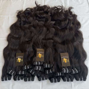 Vente en gros de paquets de cheveux indiens vierges bruts, paquets de cheveux humains naturels Deep Wave, paquets de cheveux brésiliens bruts - Product Image 2