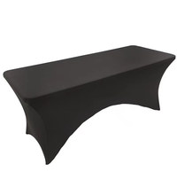 Tuoye Stretch Table Couvre Lavable Table Couverture Spandex Nappe Table Protecteur Pour La Fête De Mariage