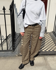 Nuovi Pantaloni Casual da <span class=keywords><strong>Donna</strong></span> in Stile Americano a Quadri, Design in Piccole Serie, Comodi e Snellenti - Product Image 3