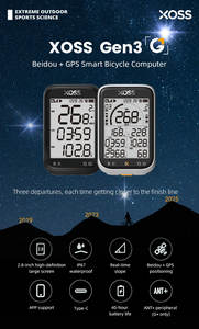 Velocímetro GPS Recargable XOSS G3 para Bicicleta de Carretera, Resistente al Agua IPX7, Sensor Inalámbrico, Pantalla LCD de 1.8'', Computadora Digital para Ciclistas, Compatible con Strava - Product Image 2