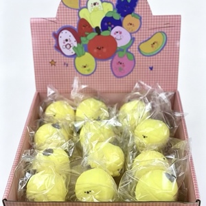 Juguetes Blandos de Peluche con Forma de Bollo de Dibujos Animados, Frutas y Verduras, Juguetes Sensoriales Antiestrés, Caja de Juguetes Fidget - Product Image 5