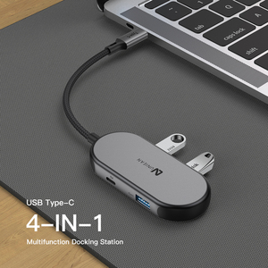 4 in 1 Type C Hub 5Gbps Data Transfer Expansion <strong>Dock</strong> <strong>Laptop</strong> Docking <strong>Station</strong> Type C to USB 3.0 PD 100W USB C Docking <strong>Station</strong> - Product Image 5