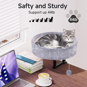 Cama Moderna para Gatos con Patrón Sólido, Giratoria 360° y Ajustable para Escritorio - Duradera, Ecológica, Desmontable y Lavable, Carga Máxima 44 LBS - Product Image 3