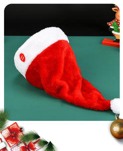 2025 nouvelle danse électrique balançant chapeau de père noël bande musique chantant cadeau de noël chapeau décorations - Product Image 6