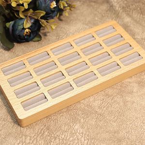 ถาดใส่แหวนไม้ 20 ช่อง สำหรับจัดแสดงเครื่องประดับในร้านค้าปลีก - Product Image 5