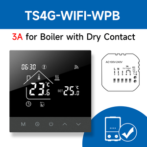 <span class=keywords><strong>Thermostat</strong></span> de <span class=keywords><strong>chaudière</strong></span> à <span class=keywords><strong>gaz</strong></span> WiFi Beok 3A ±0.5 ° Contrôle vocal de précision compatible avec Alexa et Google Home, fonction de silencieux - Product Image 1
