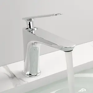 Single Handle Brass Water Bath Shower Mixer Taps Basin Faucet 59 Copper Body Economical Bathroom Faucets