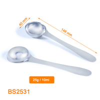 Cuillère à thé matcha de cuisine, vente en gros, cuillère à mesurer en acier inoxydable, cuillère à mesurer cuillère à thé cuillère à mesurer 10ml